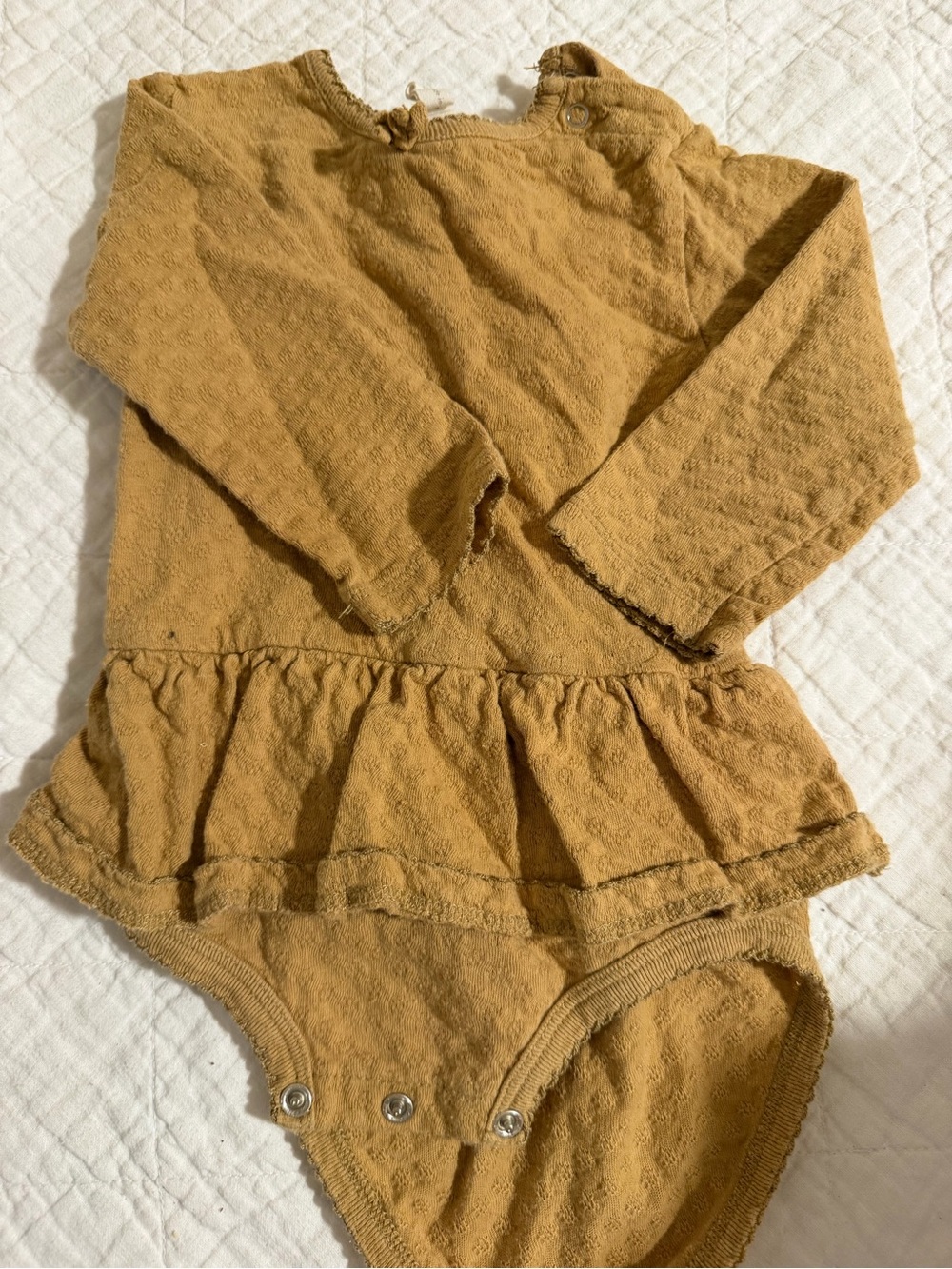 Set of 2 Quincy Mae pointelle skirted onesies